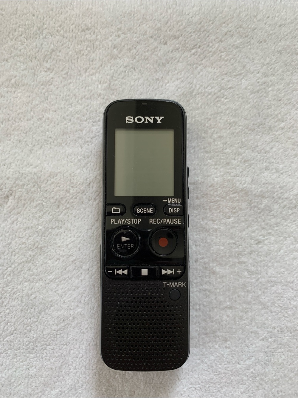 Sony Black Portable Digital Voice Recorder with LCD